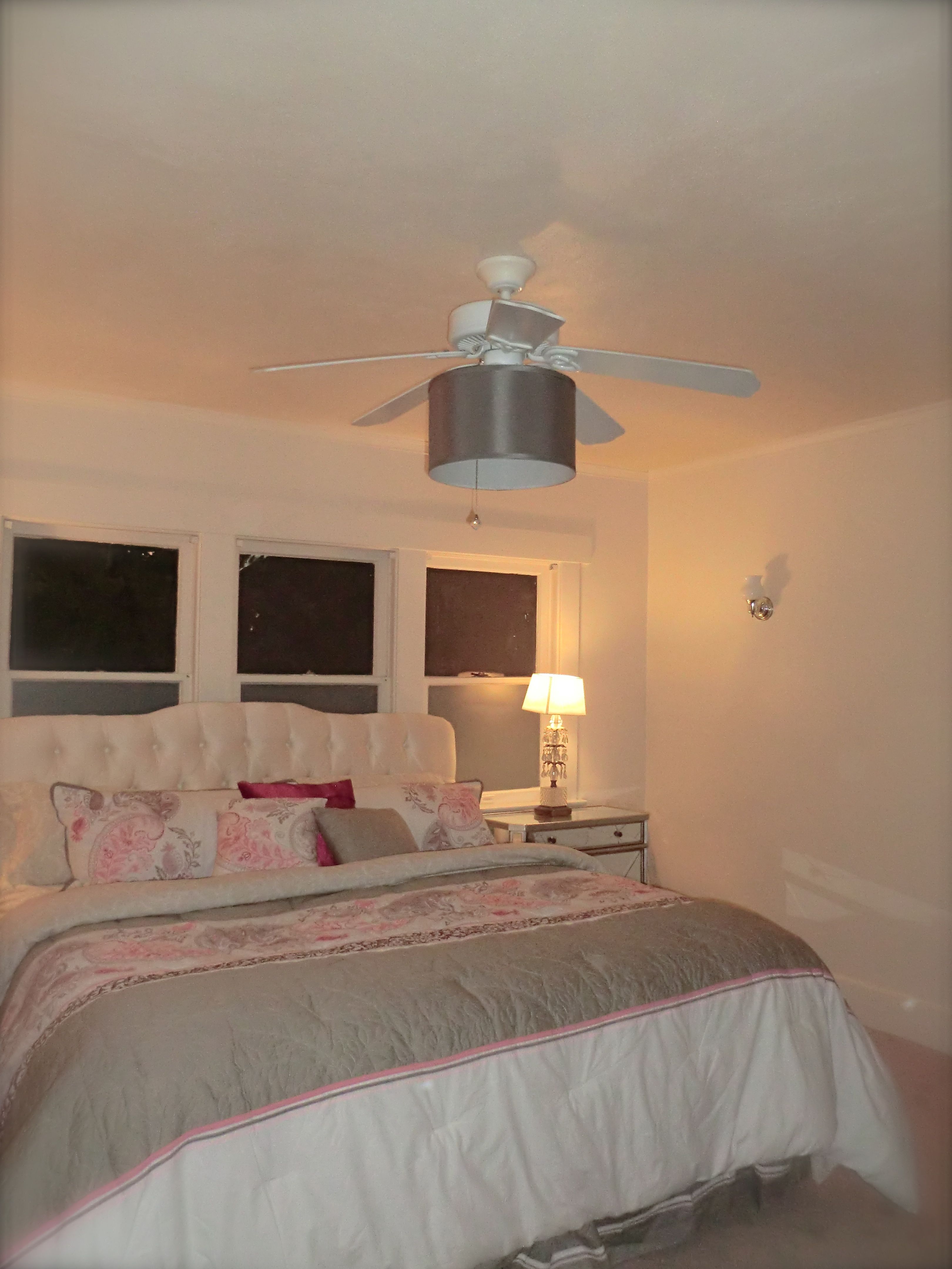 Simply Thrifting Super Simple Ceiling Fan Drum Shade